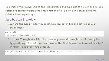How to Read Lines from a Text File in Order Using Windows Batch Script