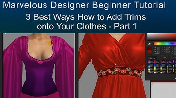 Part 1 - How to Add Trims to Marvelous Designer Clothes - Texturing Tutorial for Beginners