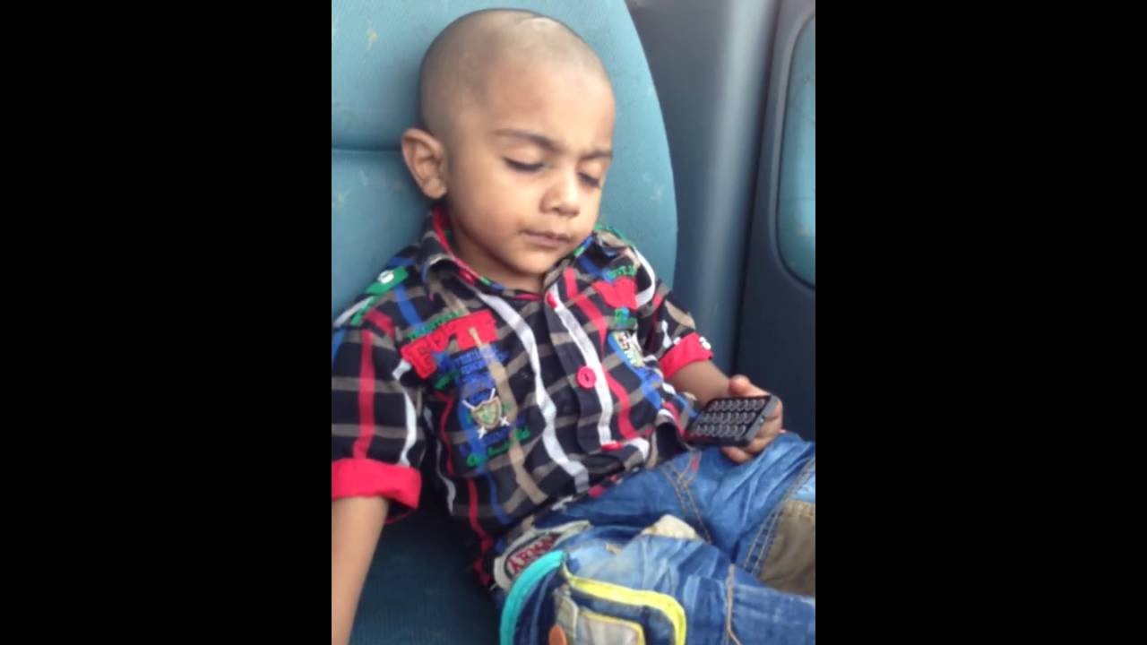 try not to laugh kids sleeping in car - YouTube