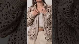 Casaco De Crochê Comente Aqui Sua Opinião Sobre Este Modelo De Inspiração, Eu Particularmente Amei