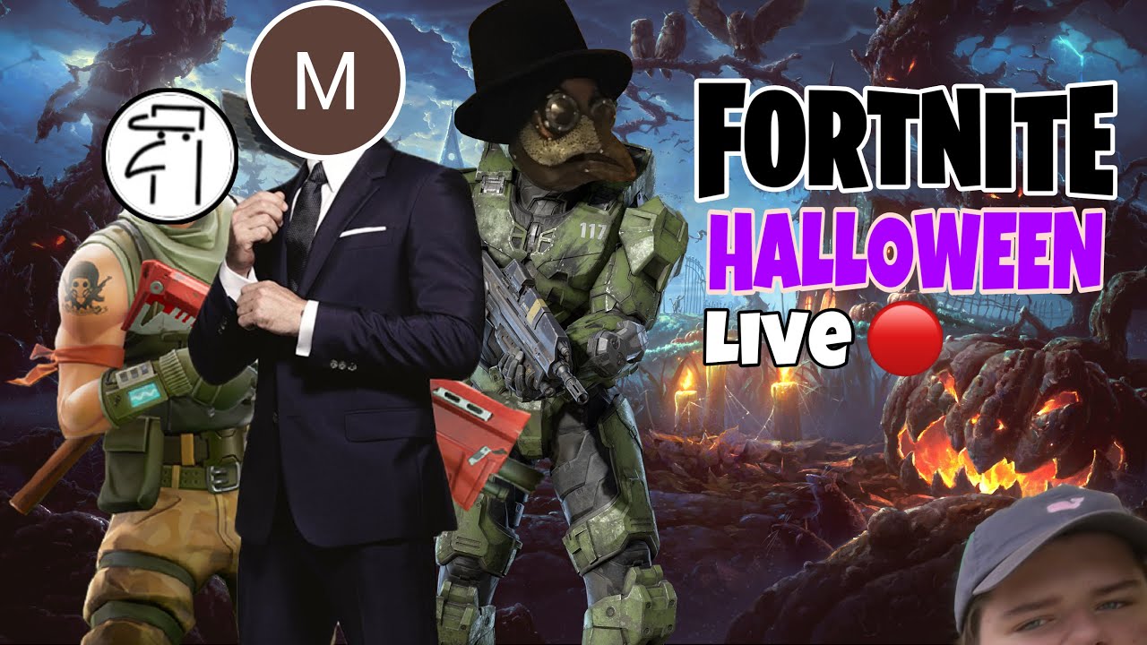 Fortnite Halloween LIVE 🔴 with MacPlayzVC DoveHoax and Pruitt Will