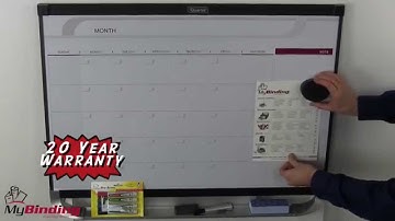 Quartet Prestige 2 Total Erase Magnetic Calendar Boards Demo