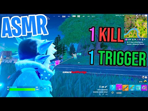 ASMR Gaming 😴 Fortnite 1 Kill = 1 Trigger Relaxing Mouth Sounds 🎮🎧 Controller Sounds + Whispering 💤