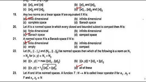 functional analysis mcqs with key