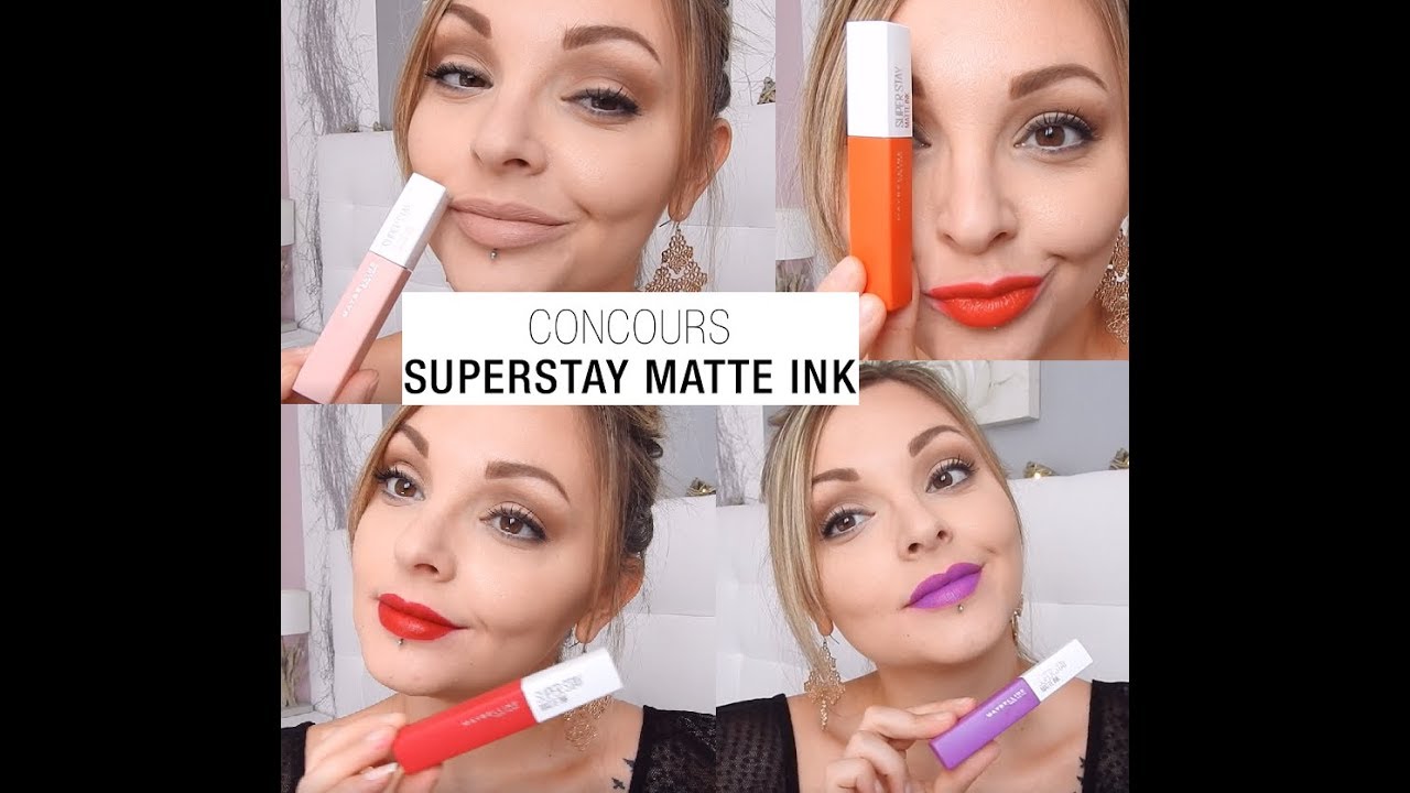 Maybelline Encres à Lèvres Mattes Superstay Concours