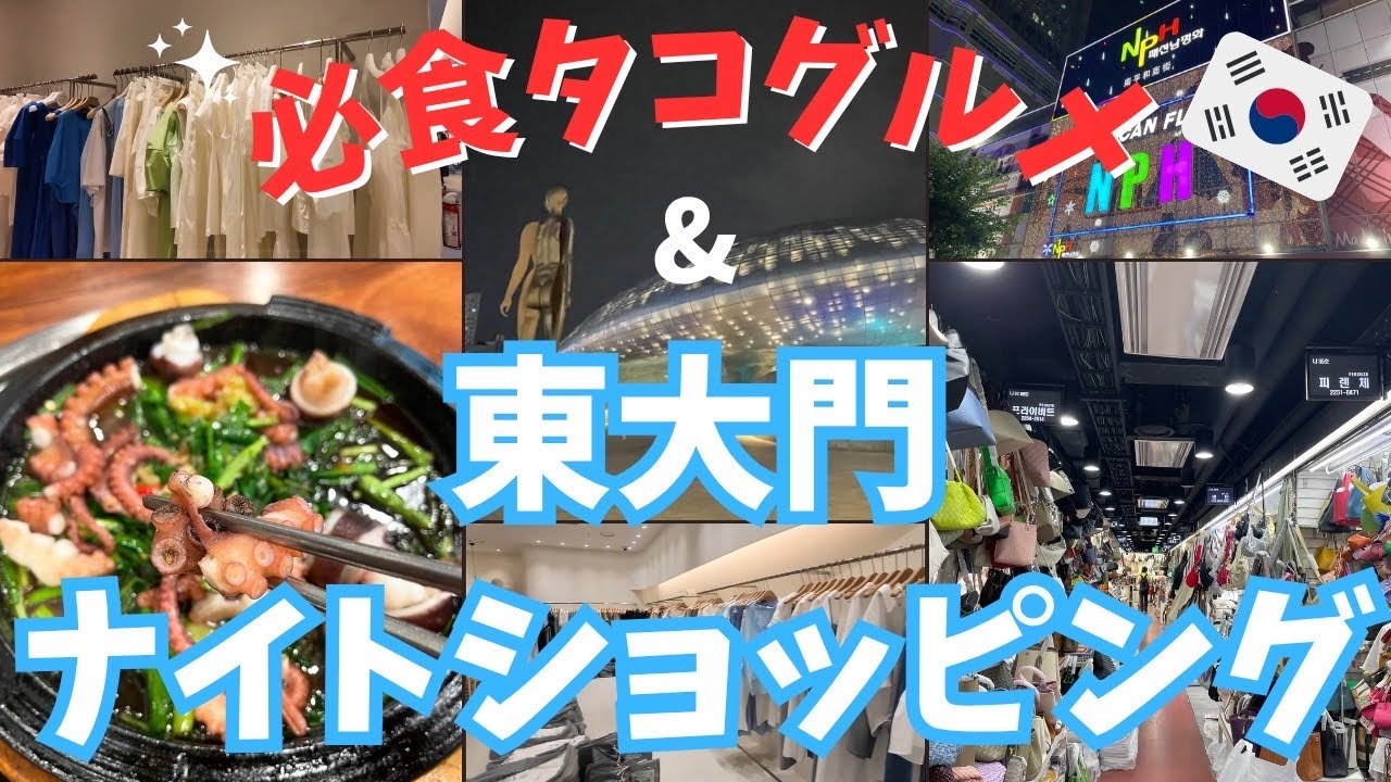 【韓国ひとり旅⑤】パワーチャージ必至！絶品サンナクチからの東大門ナイトショッピング/apmplace/nph