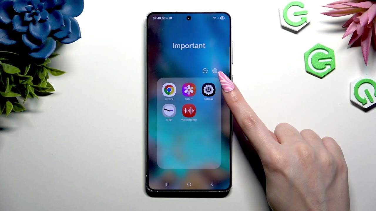 SAMSUNG Galaxy S25 Edge – How to Change Google Search Bar Color