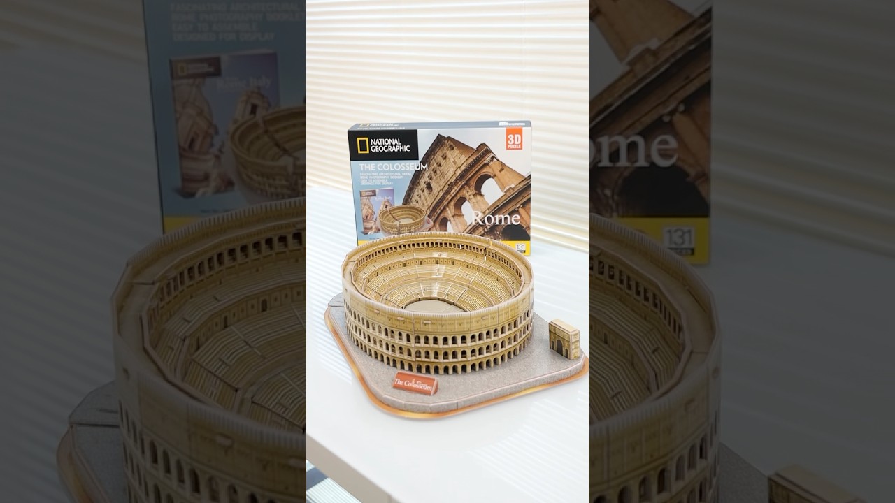 131 Pcs Rome The Colosseum 3D Puzzle Building