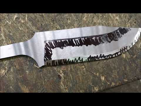 Простое лезвие для ножа обычной балгаркой на скорую руку. Простое лезвие для ножа обычной балгаркой на скорую руку.