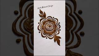 Arabic Flower Mehandi Design 🌺💫!! #heena #Cone mehndi #latestmehandi #shorts