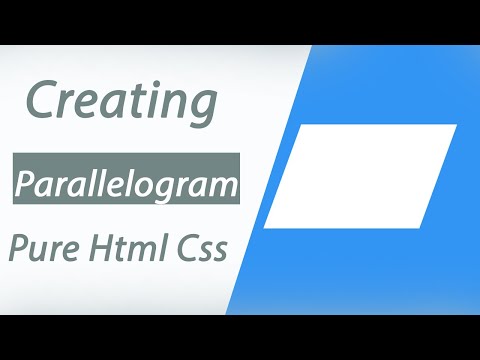 Creating a Parallelogram with CSS | CSS Shape Parallelogram | CSS tutorial||Pure Html Css