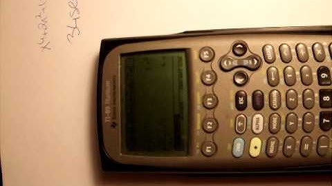 Derivative on a TI89