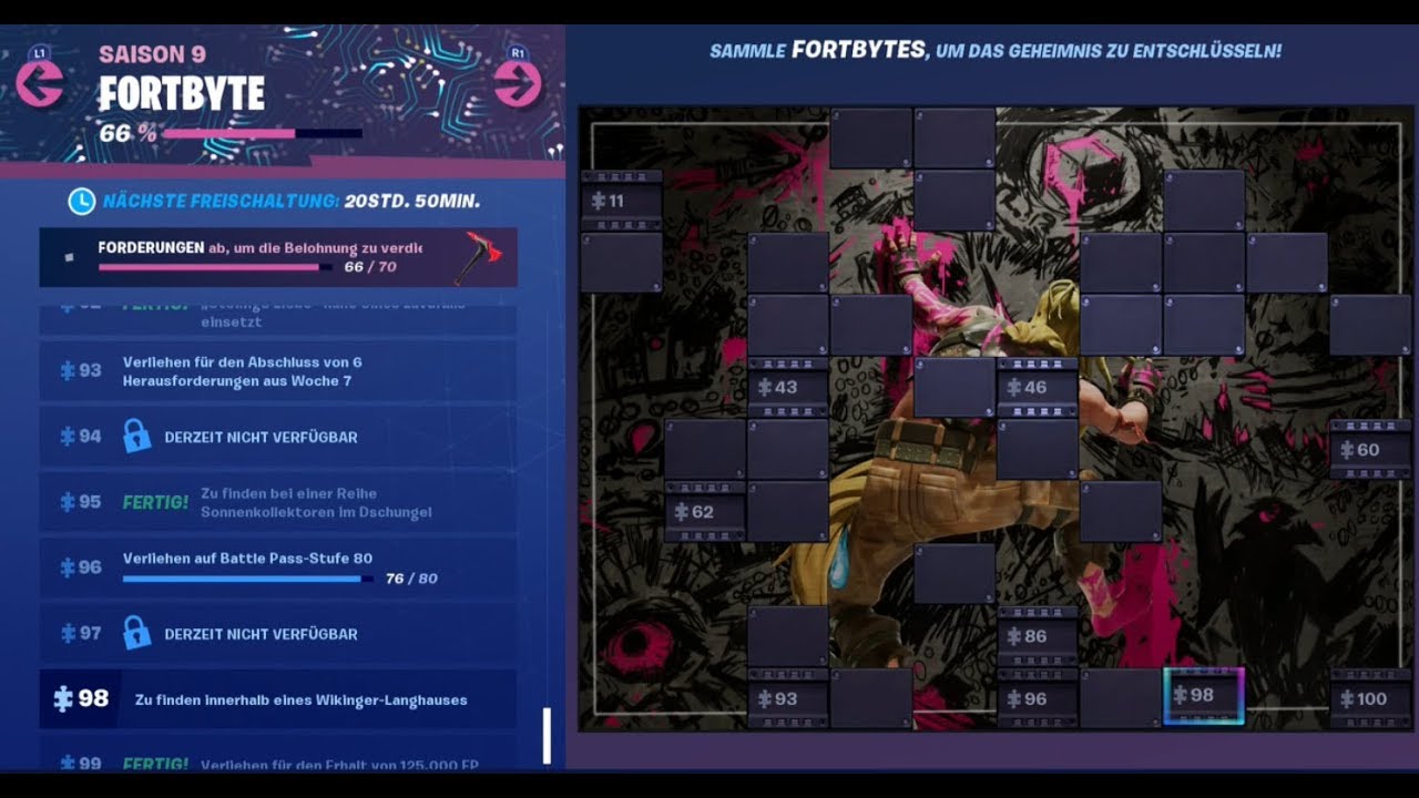 Fortnite Fortbyte 98 Zu finden innerhalb eines Wikinger-Lagerhaus