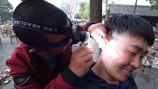 귀청소만 21년 진짜 고수를 만났어요 Chinese Street Ear Cleaning 第一次体验成都采耳的韩国人