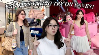 9.9 BAG &amp; CLOTHING TRY ON FAVES + HAUL! | ASHLEY SANDRINE