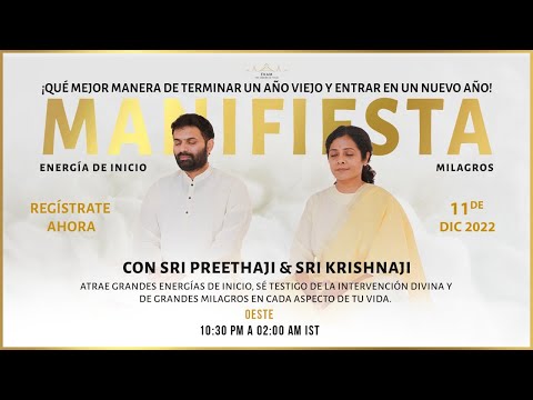 MANIFIESTA ENERGÍAS DE INICIO, MANIFIESTA MILAGROS