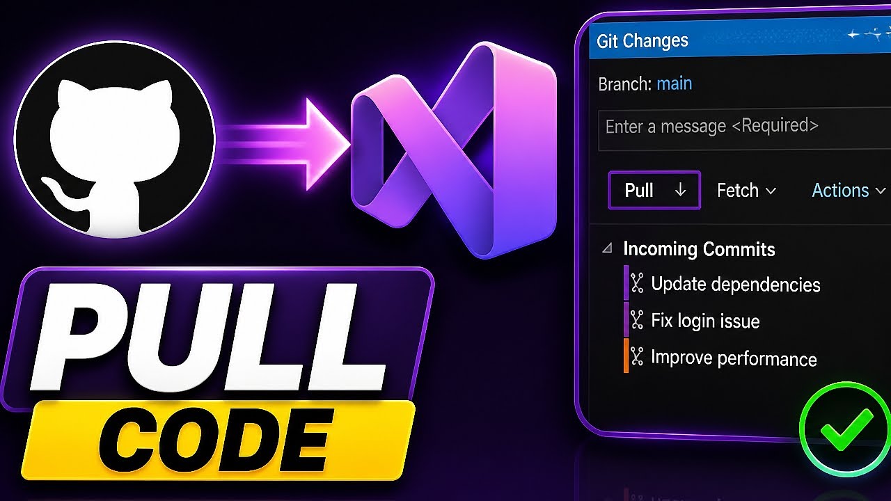 How To Pull From GitHub In Visual Studio - YouTube