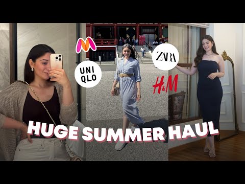 HUGE SUMMER HAUL: Tops, Bottoms, Dresses | H&M, Zara, Urbanic, Uniqlo & More | Sana Grover
