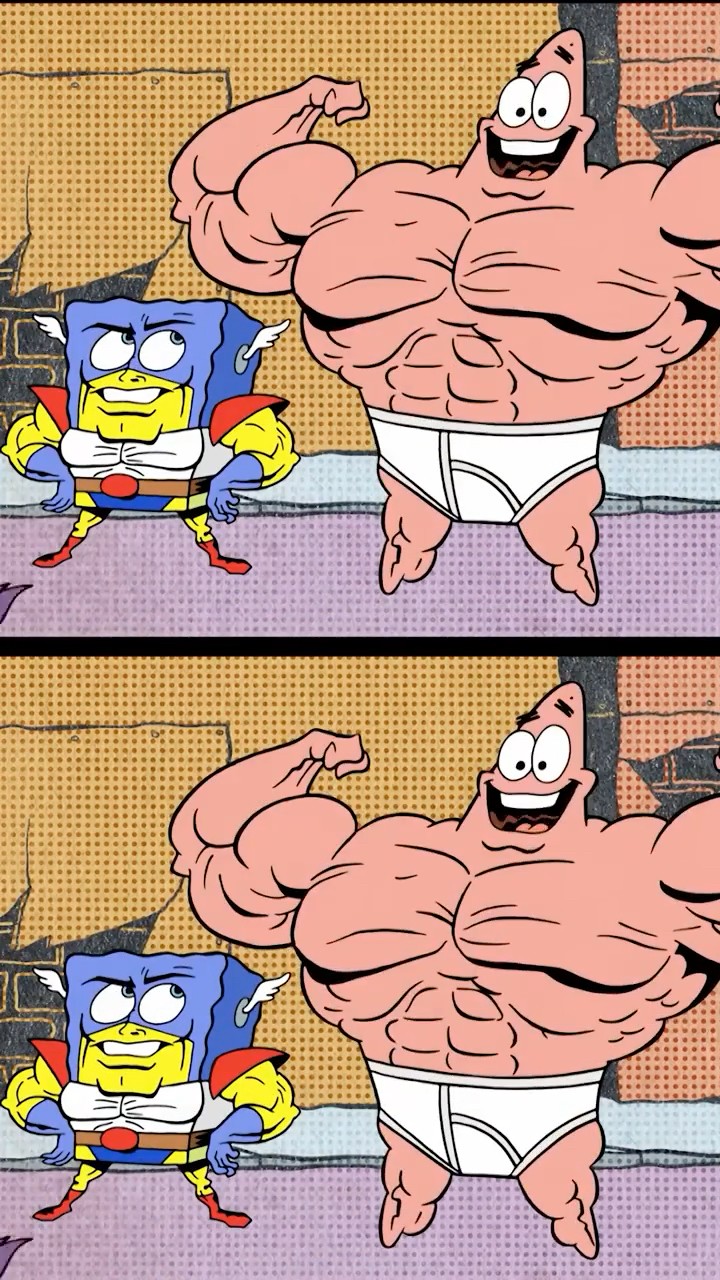 SpongeBob and Patrick star in Squidward's comic — кадр из урока