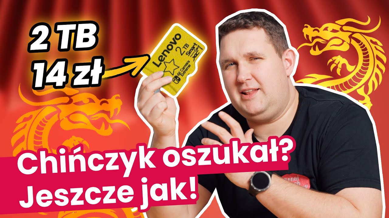 Oszukańcza chińska karta pamięci 2 TB za 14 zł xD