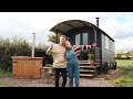 We Stayed In A Shepherds Hut + Full Off Grid Tiny Home Tour - Unusual Hotels Ep 1