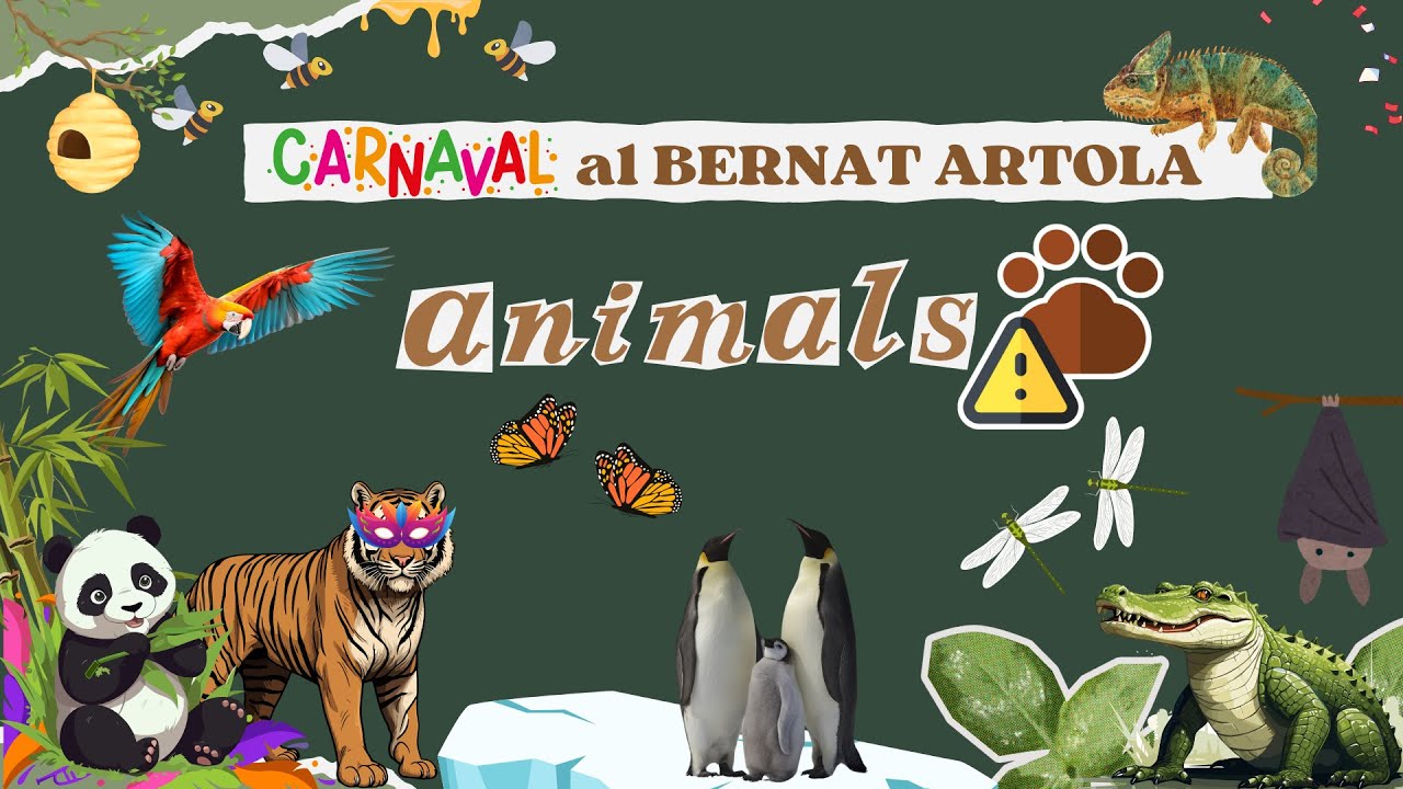 🎭🎶 Carnestoltes al Bernat Artola: Salvem els Animals en Perill d’Extinció! 🐯🦜