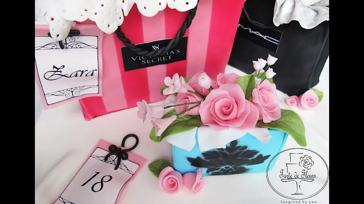 How to Make Shopping Bags Cake | Victoria's Secret...