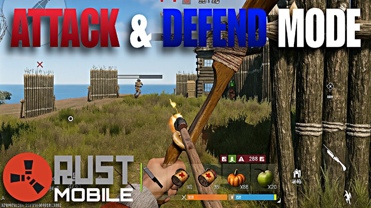 RAID AND DEFEND MODE IN RUST MOBILE - Rust Mobile - YouTube