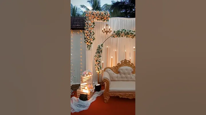 Stage Decoration for Engagement #mangalore #happychristmas