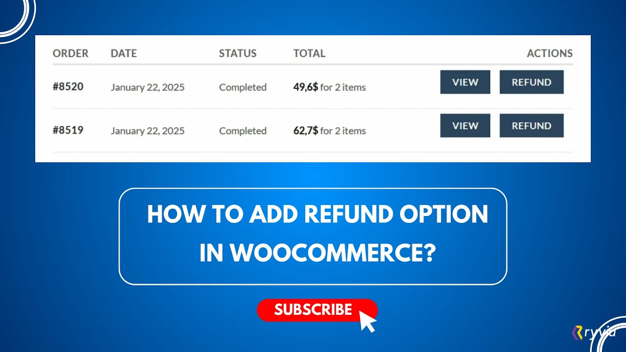 How to Add a Refund Option in WooCommerce for Free? - YouTube