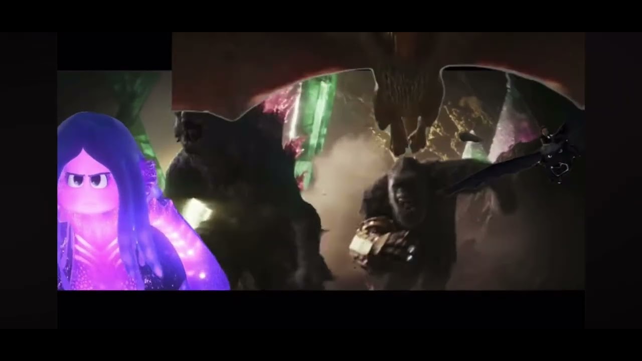 Ruby Scar Godzilla and Kong and Ruby Gillman and friends against Scar King - YouTube