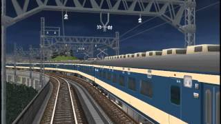 新VRM3★新幹線レイアウト完成58 583系はつかり寝台特急編