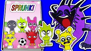 Paper Diy Incredibox Sprunki Game Book Rescue Sprunki, Durple Is Monster