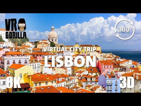 Lisbon Portugal Guided Tour In 360 VR Teaser Virtual City Trip 8K Stereoscopic 360 Video