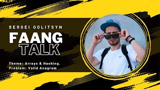 #AlgorithmInterviewPreparation Theme: Arrays & Hashing. Problem: Valid Anagram