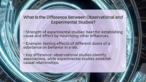 What Is the Difference Between Observational and Experimental Studies? - Strange Science HQ