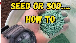 How To Overseed a Lawn AND How We Do Sod Jobs!