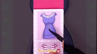 Paper doll and doll dress up set printable paper dolls & clothes set paper crafts for girls #shorts