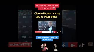 Clancy Brown talking about starring in #highlander (1986)