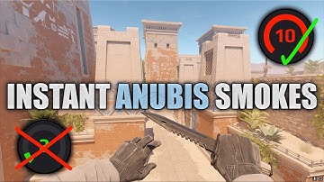 ALL Instant Mid Smokes On Anubis - CS2