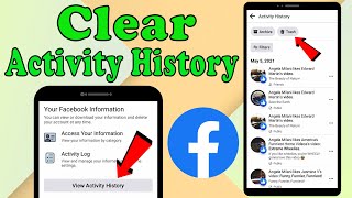 How to Clear Facebook Activity History || Remove/Delete/Disable Facebook Activity History || 2021