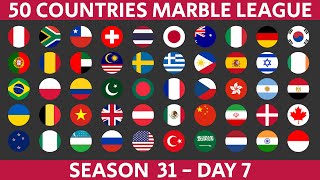 50 Countries Marble Race League Season 31 Day 7/10 Marble Race in Algodoo