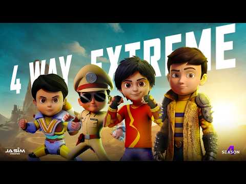 Vir the robot boy vs Singham vs Shiva vs Rudra - 4 way Extreme Battle