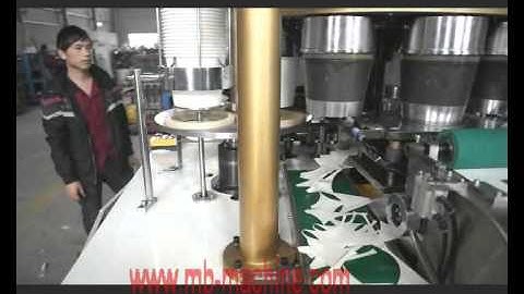 MB-ZT-200 PAPER BUCKET MACHINE KFC BUCKET FORMING MACHINE MINGBO MACHINERY