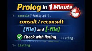 N-Prolog　Prolog consult and reconsult explained (1 min)
