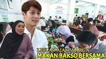 LESTI TRAKTIR WARGA SEKOMPLEK MAKAN BAKSO, MOMENT KEBERSAMAAN MEREKA HARU BANGET