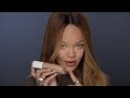 Rihannas softlitglow makeup tutorial using our new softlit naturally luminous longwear foundation