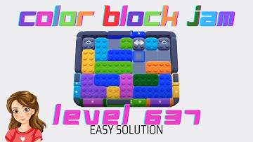 Color Block Jam Level 637 Easy Solution Walkthrough