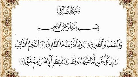 سورة الطارق  بصوت الشيخ حسن صالح 086