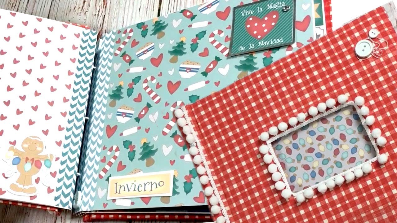 Scrapbook álbum de Navidad YouTube